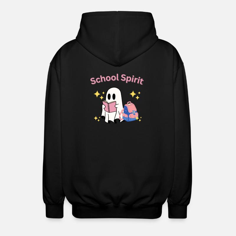 School Spirit Ghost Teacher Halloween - Veste à capuche unisexe - noir