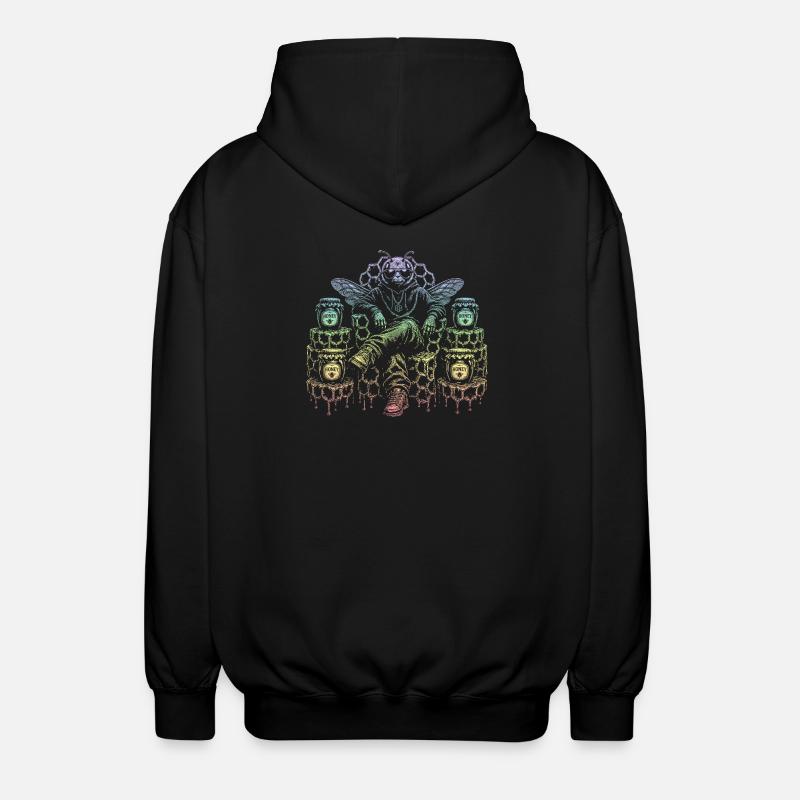 Honigbiene - Unisex Kapuzenjacke - Schwarz