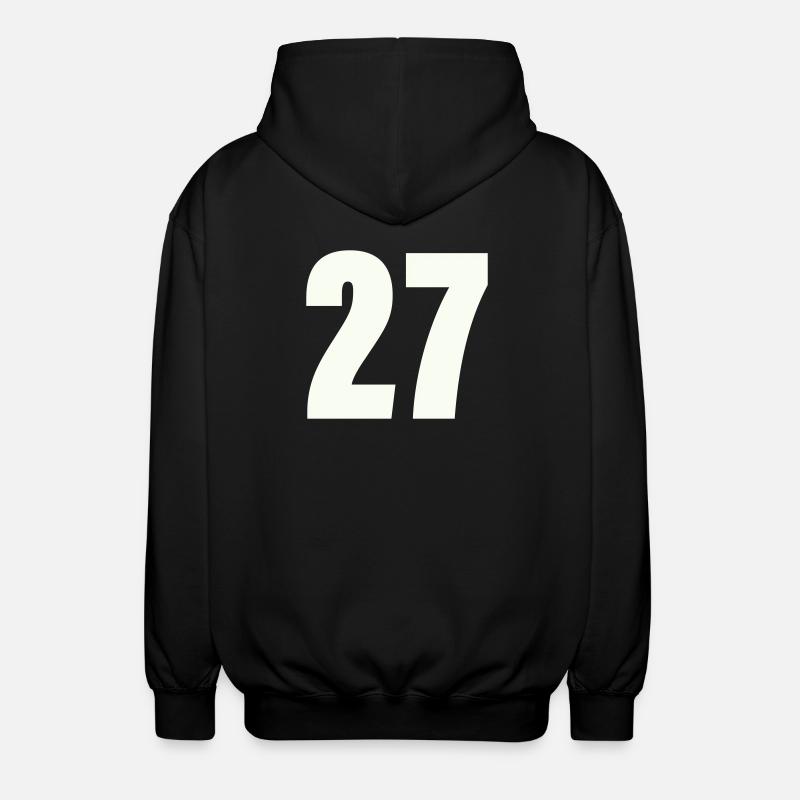 27 - Unisex Hooded Jacket - black