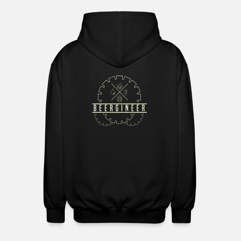 Bière Brasseur de bière - Veste à capuche unisexe - noir