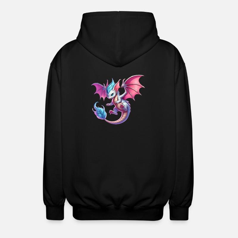 Dragon - Unisex Hooded Jacket - black