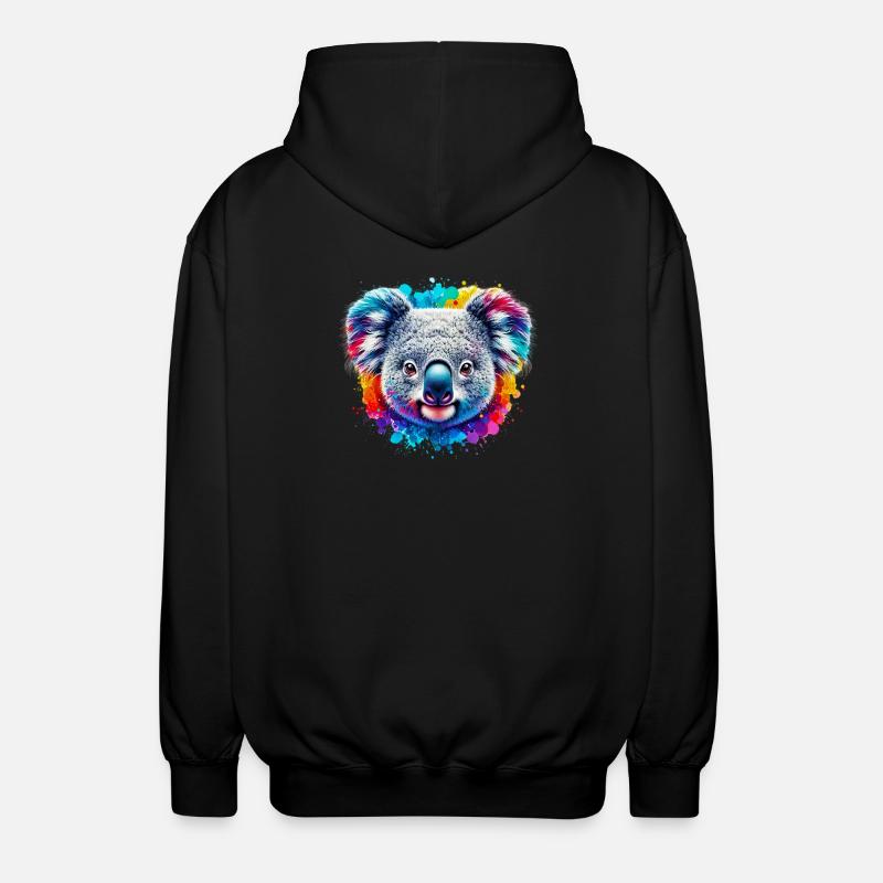 Koala - Unisex Kapuzenjacke - Schwarz