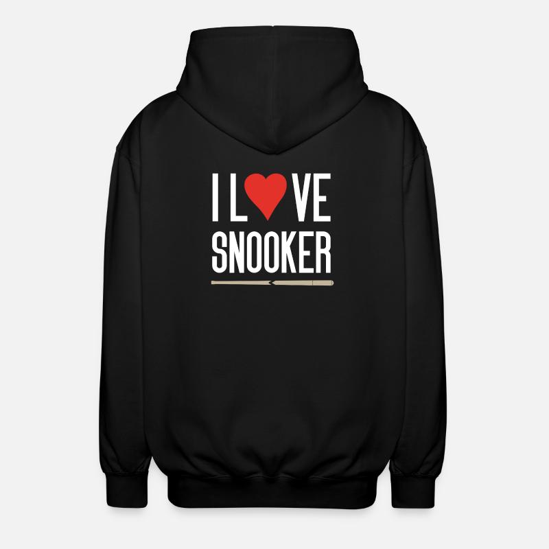 J’adore le snooker - Veste à capuche unisexe - noir