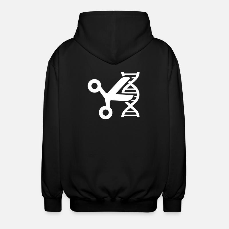 CRISPR DNA Schere Genetik - Unisex Kapuzenjacke - Schwarz