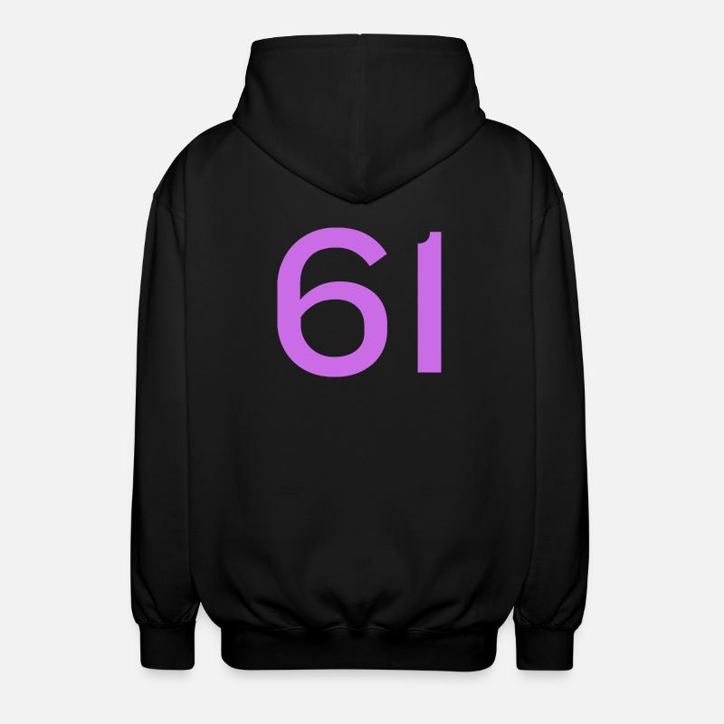 61 - Unisex Kapuzenjacke - Schwarz