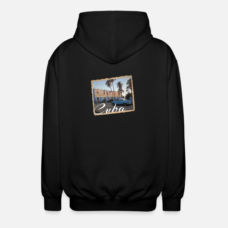 Cuba - Unisex Kapuzenjacke - Schwarz