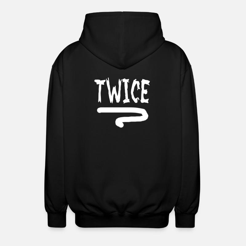 Frappez deux fois - Veste à capuche unisexe - noir