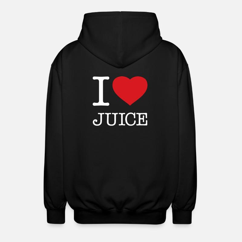 I LOVE JUICE - Unisex Kapuzenjacke - Schwarz