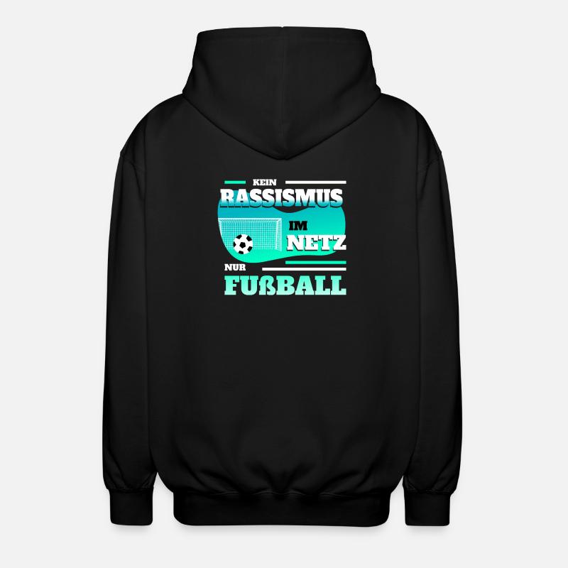 Kein Rassismus im Netz - Unisex Kapuzenjacke - Schwarz