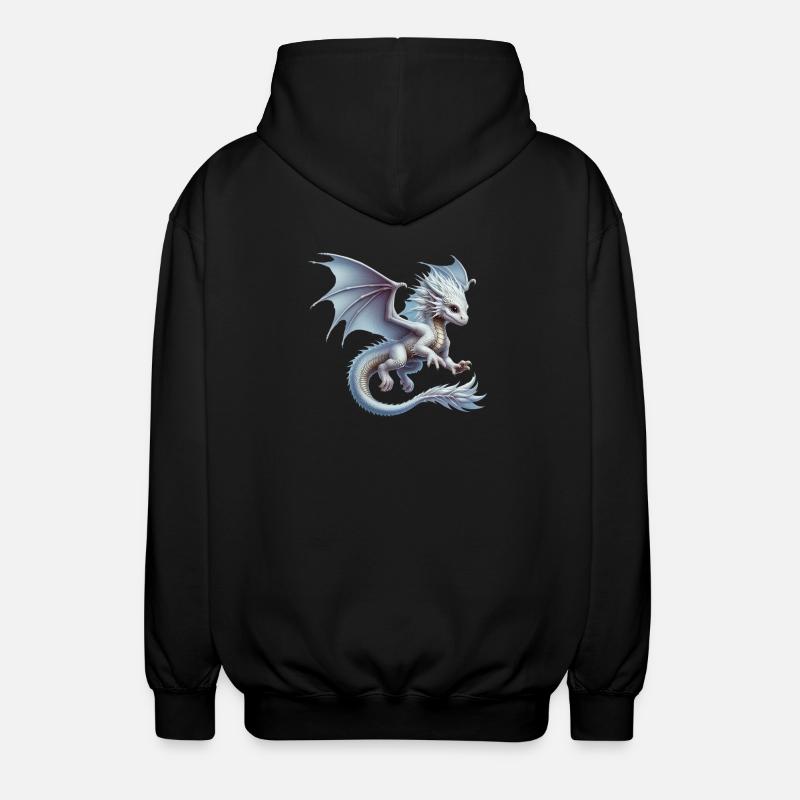 Dragon - Unisex Hooded Jacket - black