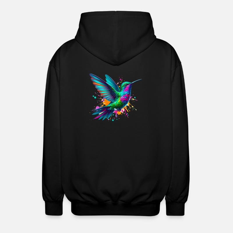 Kolibri - Unisex Kapuzenjacke - Schwarz
