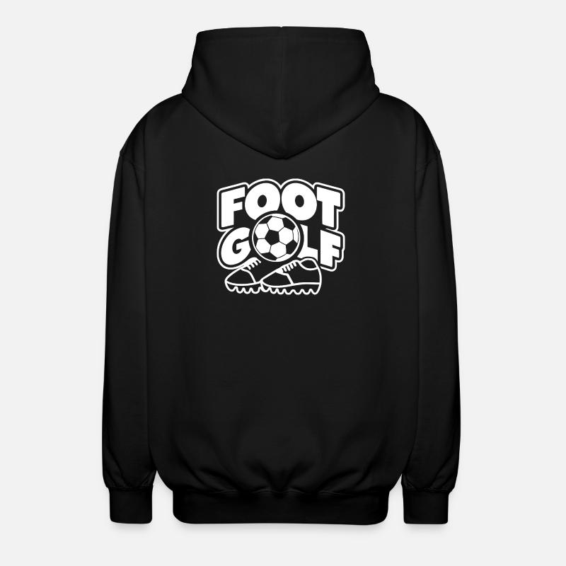 Fußballgolf - Unisex Kapuzenjacke - Schwarz