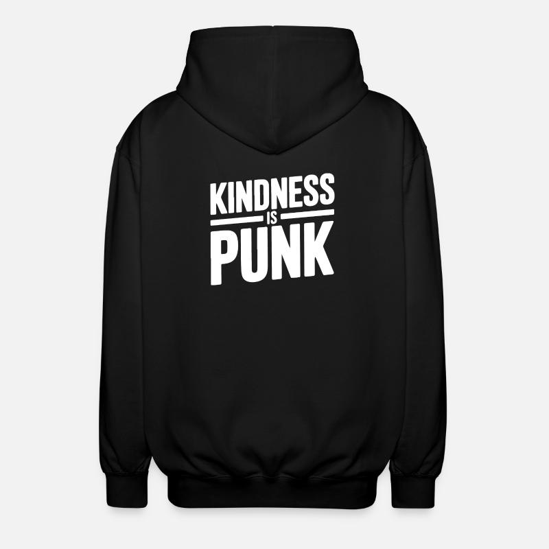 La gentillesse, c’est punk - Veste à capuche unisexe - noir