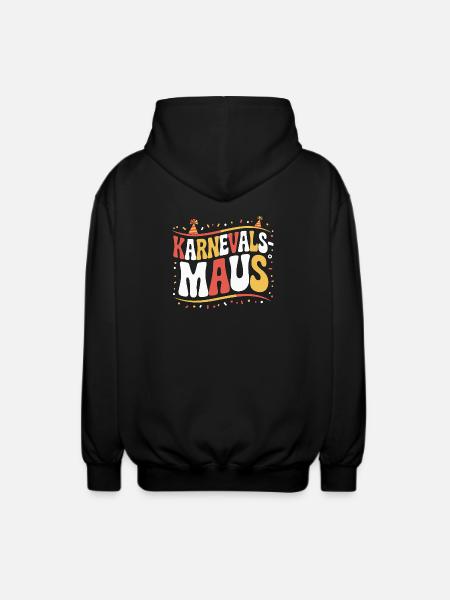 Carnival Mouse Cologne Carnival Mouse - Unisex Hooded Jacket - black