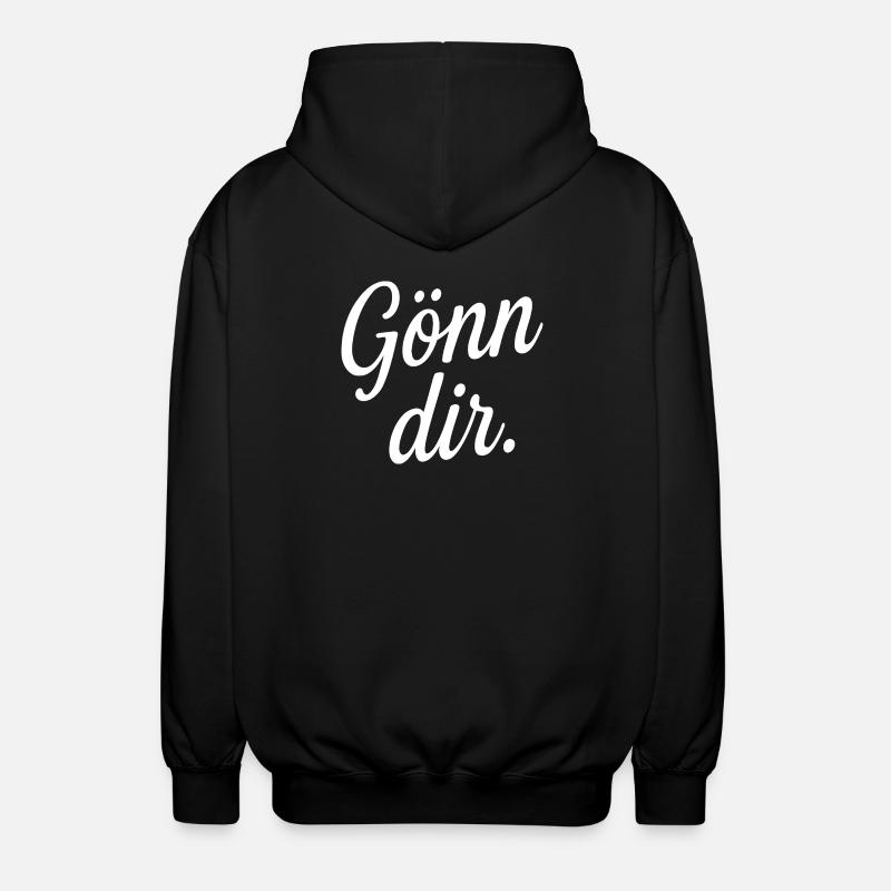 Gönn dir  - Unisex Kapuzenjacke - Schwarz