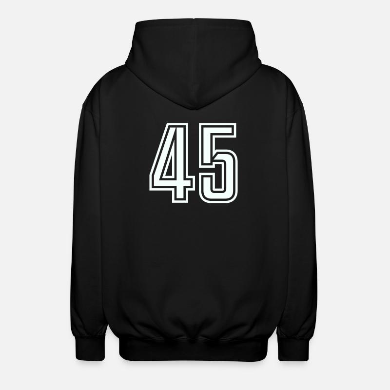 45 - Unisex Kapuzenjacke - Schwarz