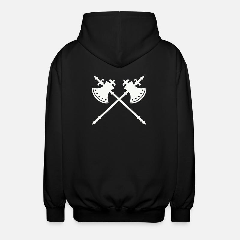 Axe de guerre de croisement - Veste à capuche unisexe - noir