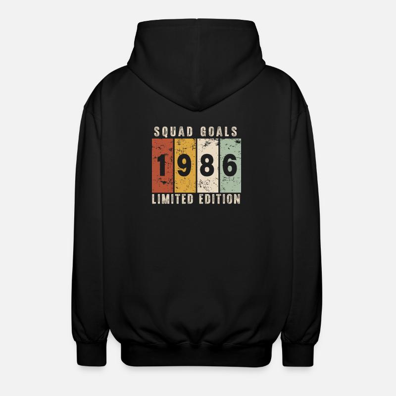 anniversaire 1986 - 40 ans - Veste à capuche unisexe - noir
