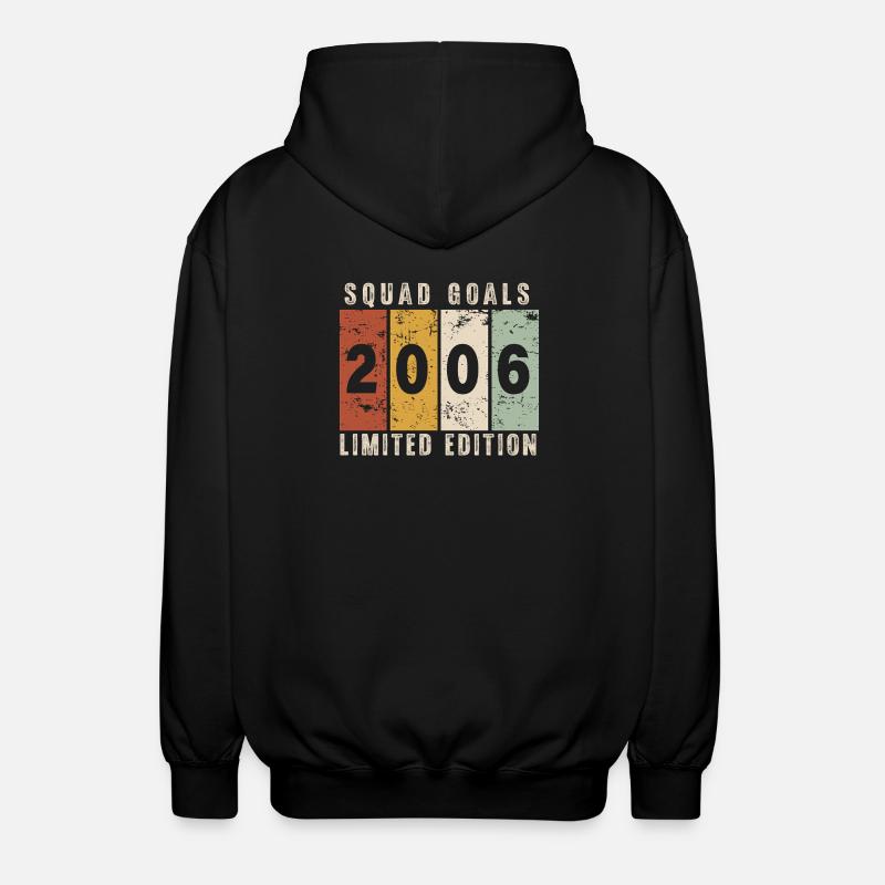 anniversaire 2006 - 20 ans - Veste à capuche unisexe - noir