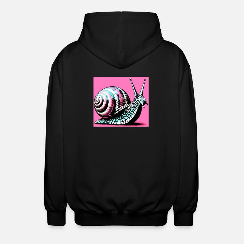 Escargot - Veste à capuche unisexe - noir