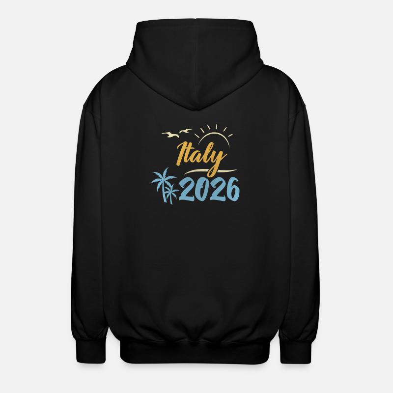 Italien 2026 - Unisex Kapuzenjacke - Schwarz