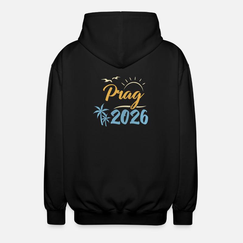 Prague 2026 - Unisex Hooded Jacket - black