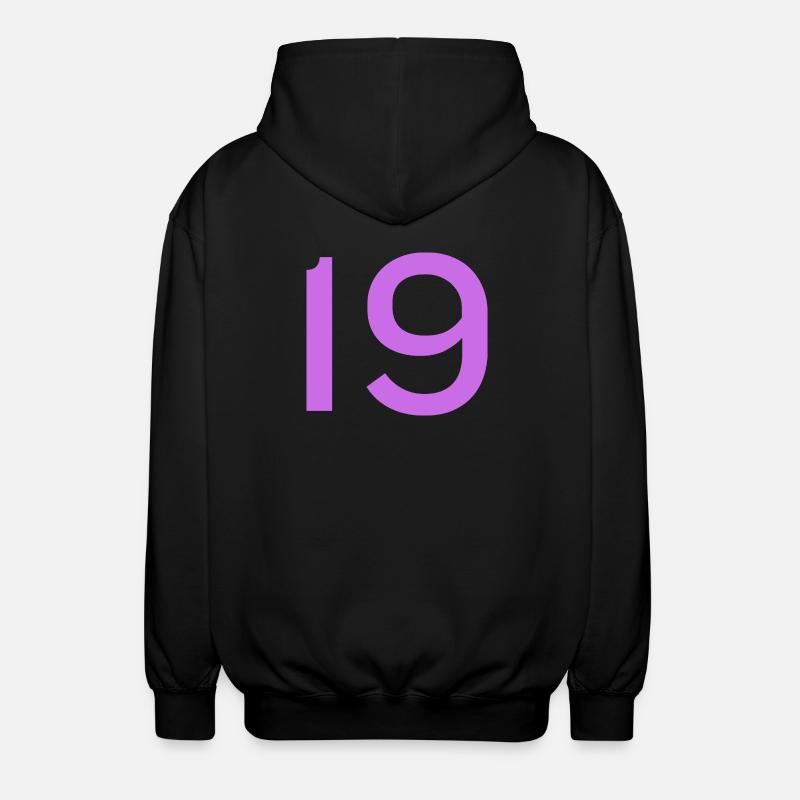19 - Unisex Hooded Jacket - black