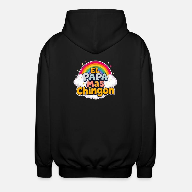El Papa Mas Chingon - Unisex Kapuzenjacke - Schwarz