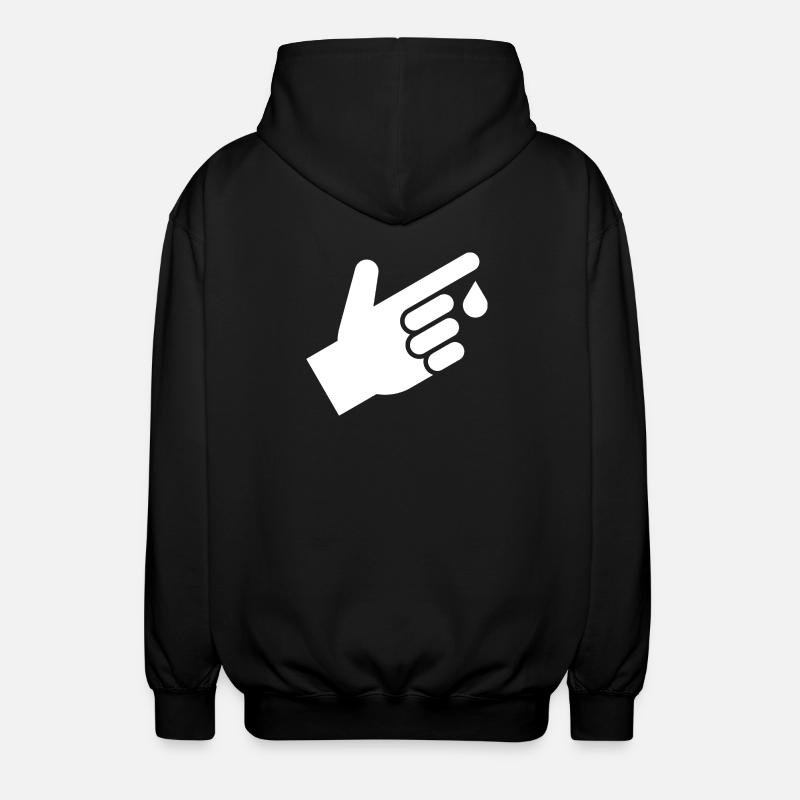 Bluttest, Bluttropfen - Unisex Kapuzenjacke - Schwarz