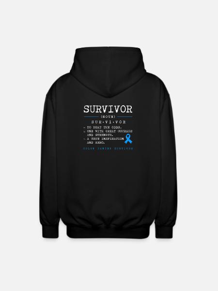Darm Krebs Dickdarm - Unisex Kapuzenjacke - Schwarz