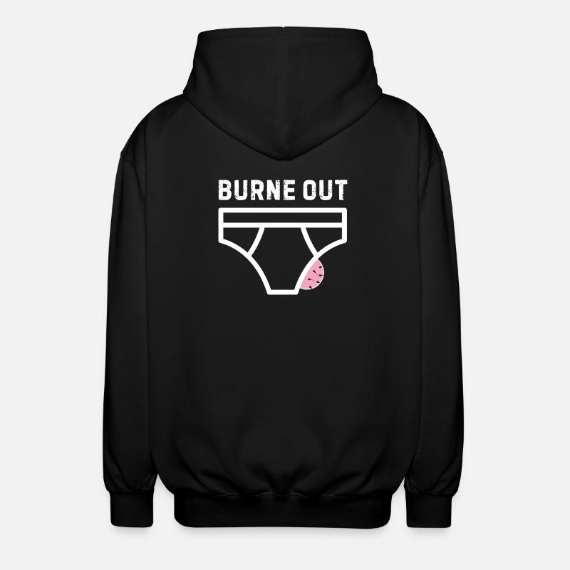 Burne out – humour bureau stress - Veste à capuche unisexe - noir