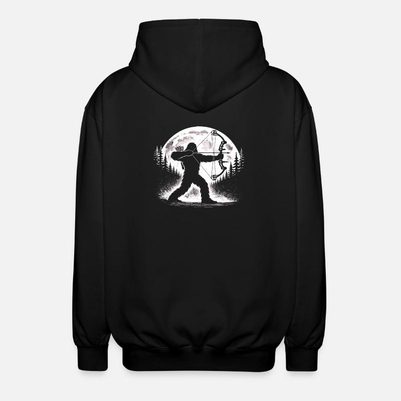 Tir à l’arc du Bigfoot - Veste à capuche unisexe - noir
