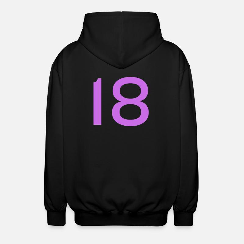 18 - Unisex Hooded Jacket - black