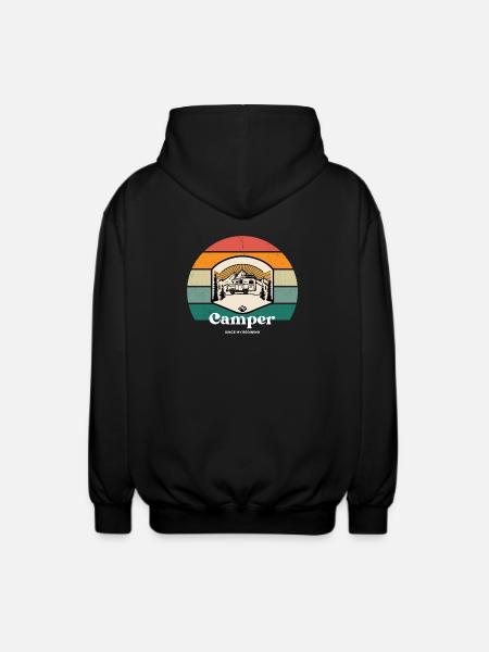 Camper since begining - Unisex Kapuzenjacke - Schwarz