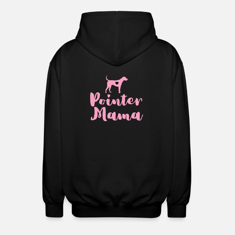 Allemand Pointer Maman Pointer Mama - Veste à capuche unisexe - noir