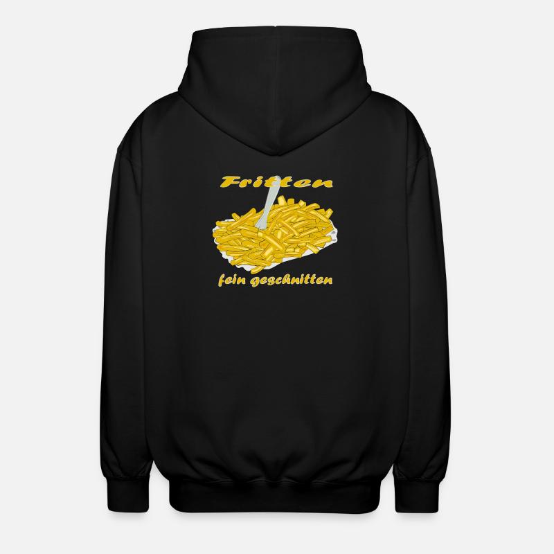 Pommes Frittes - Unisex Kapuzenjacke - Schwarz