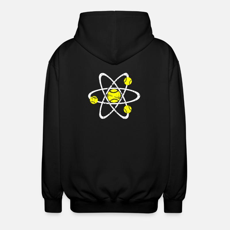 Maillot Tennis Physics blanc - Veste à capuche unisexe - noir