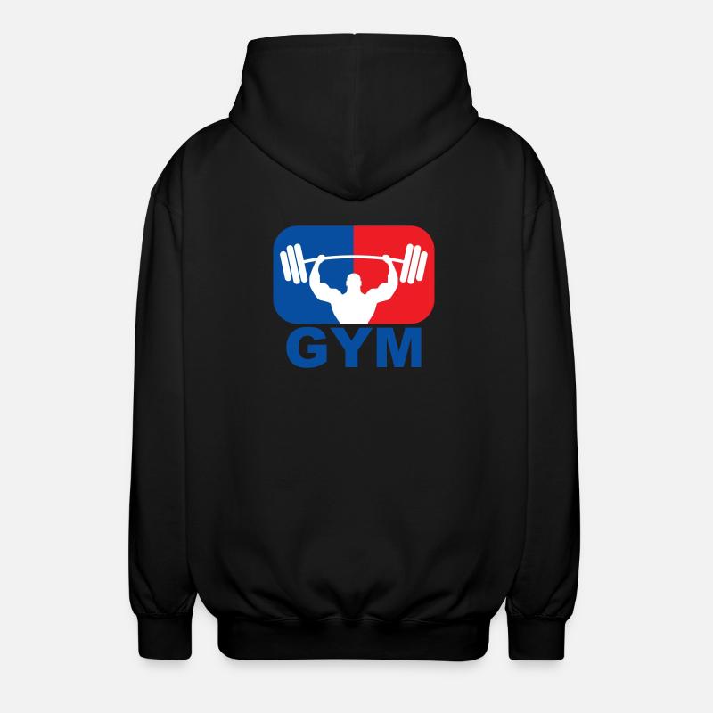 GYM Bodybuilding Gewicht - Unisex Kapuzenjacke - Schwarz