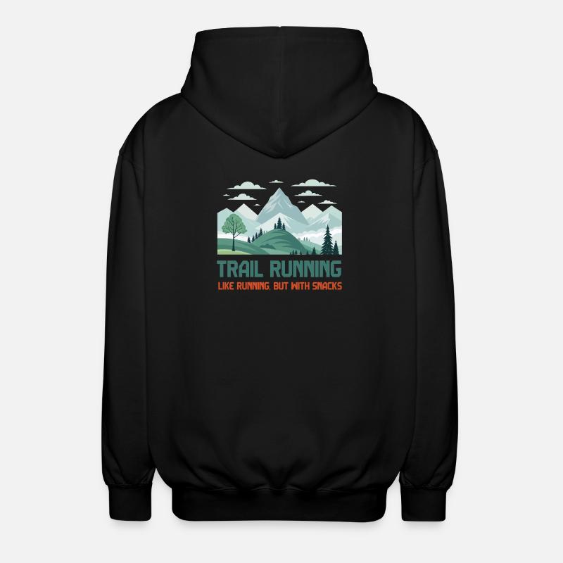 Course sur sentier - Veste à capuche unisexe - noir