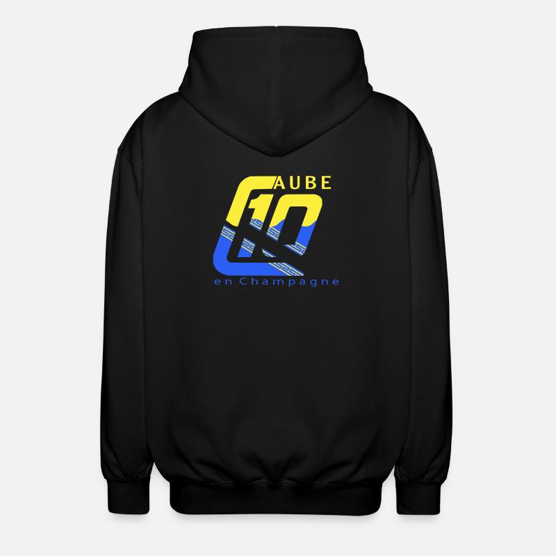 Logo 10 Aube - Veste à capuche unisexe - noir