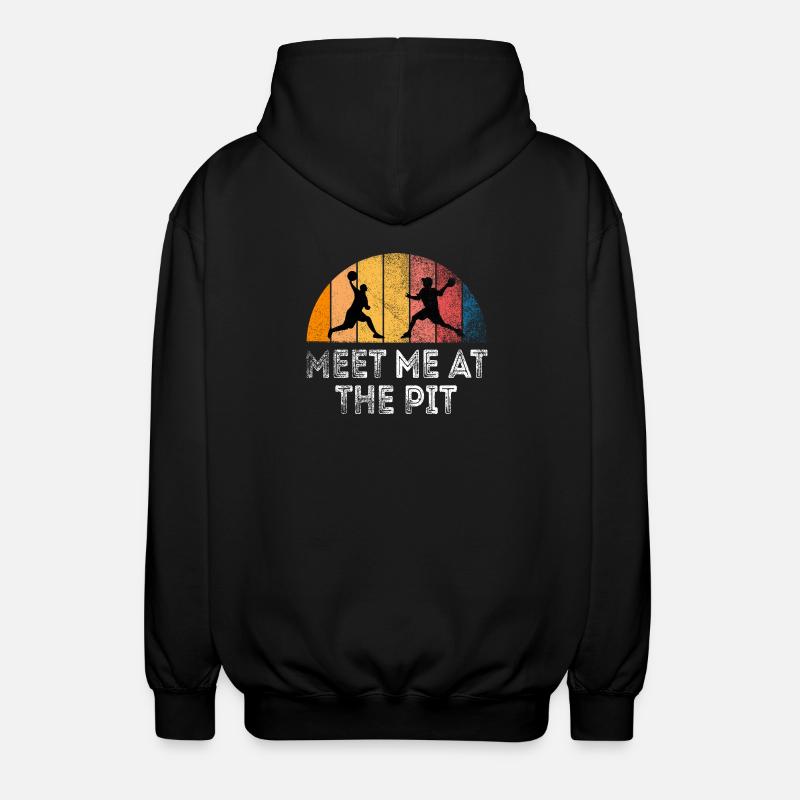 Meet Me at the Pit - Unisex Hooded Jacket - black