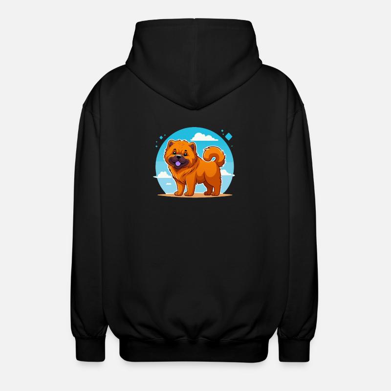Chow-Chow (Comic) - Unisex Kapuzenjacke - Schwarz