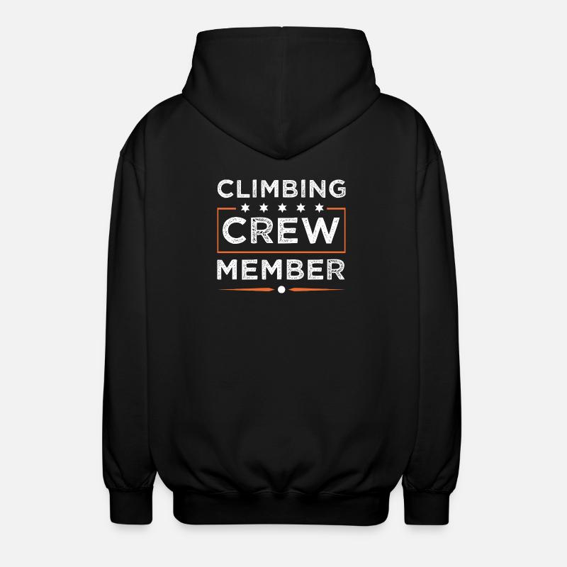 Climbing Crew - Unisex Hooded Jacket - black