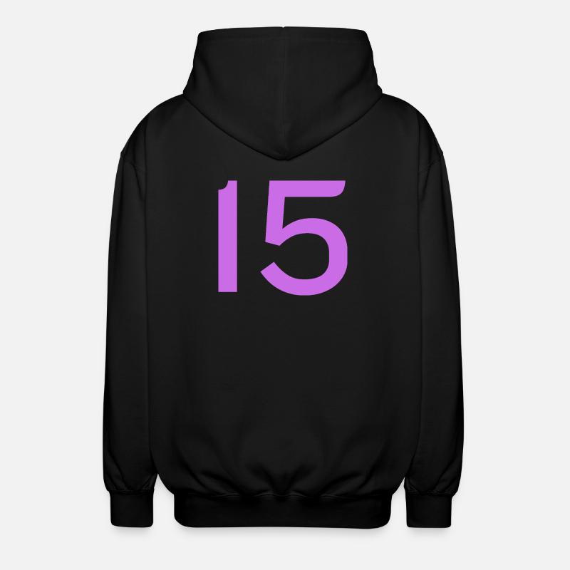 15 - Unisex Kapuzenjacke - Schwarz
