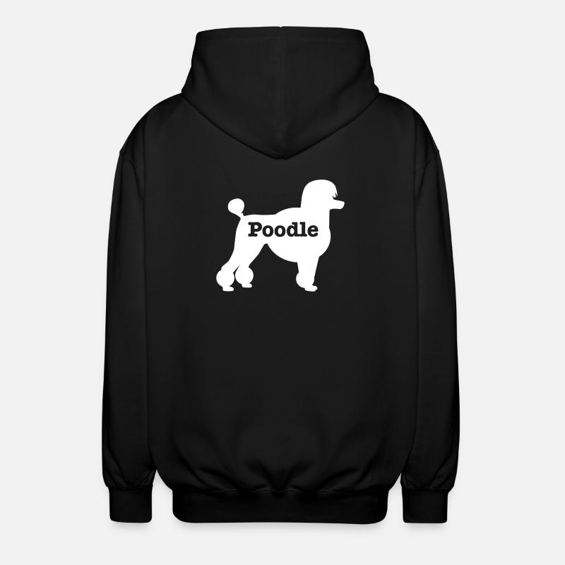 Pudel - Unisex Kapuzenjacke - Schwarz