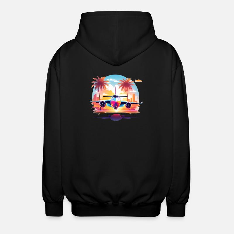 Vacances à Miami - Veste à capuche unisexe - noir