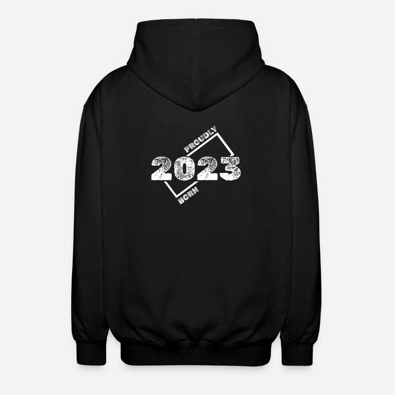 Geschenkidee 2023 - Unisex Kapuzenjacke - Schwarz