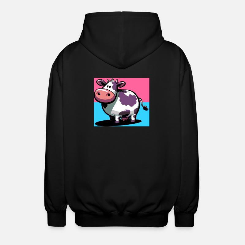 vache - Veste à capuche unisexe - noir