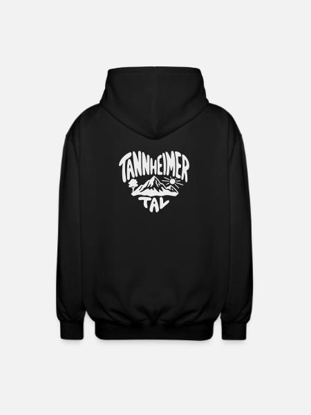 Tannheimer Tal Berglandschaft - Unisex Kapuzenjacke - Schwarz