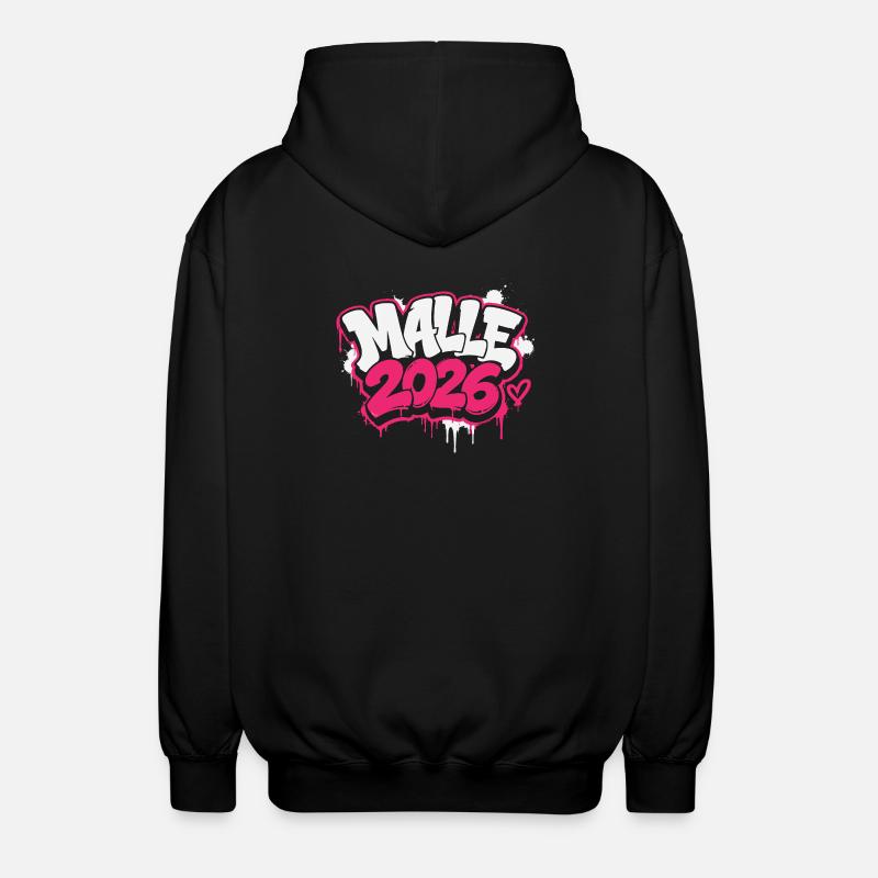 MALLE 2026 Graffiti Imprimé - Veste à capuche unisexe - noir